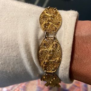 Vintage gold plated bracelet